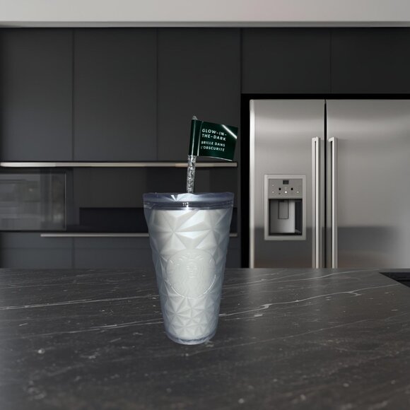 Starbucks 2025 Halloween White Prism GLOW-IN-THE-DARK Tumbler - Grande Size - Picture 1 of 4
